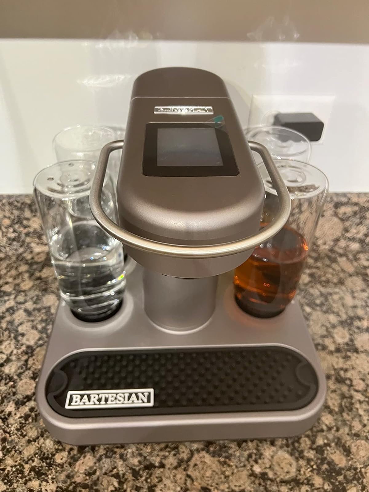 Review of Bartesian Cocktail Making Machine - Automatic Mixology Home Bar Cocktails Mixing Maker - Push Button Pre Mixed Drink Capsule Dispenser Shaker for Margarita, Old Fashioned, Martini, Daiquiri & More by Kate