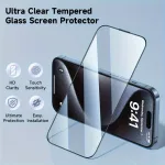 UBUNU for iPhone 16 Pro Case with Screen Protector [Built in 9H Hard Tempered Glass], Rugged Silicone Bumper Dual Layer 360 Full Body Clear Protective Phone Case for Men Women 6.1 inch - Blue