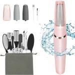 Electric Callus Removers for Feet, Haootadiy Rechargeable Electric Foot Callus Remover Pedicure Kits with12 in 1