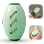 Washable & Reusable Manual Lint Roller - Pet Hair Remover with Durable Plastic Handle, No Batteries Needed, Ideal for Home Use, Green & White Design, Powerful Dust Removal Function, Lint Remover
