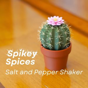 1pc Migecore Spikey Spice, Spikey Spice- Mini Cute 3D Printed Cactus Salt and Pepper Grinder Kitchen, Spice Container Seasoning Jar Grinder Shaker Storage Bottle