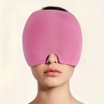 One Layer 200g Migraine Hat: Cooling Gel Eye Mask, Cold Compress Eye Mask, Reusable and Adjustable