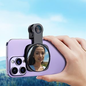 Innovative, Smartphone Selfie Mirror with Secure Clip - Capture Unique Angles, Compatible with All Major Brands