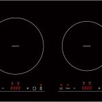 Empava IDC12B2 Horizontal Electric Stove Induction Cooktop with 2 Burners in Black Vitro Ceramic Smooth Surface Glass 120V, 12 Inch