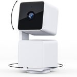 WYZE Cam Pan v3 Indoor/Outdoor IP65 1080P 360° Pan/Tilt/Zoom Wi-Fi Smart Home Security Camera with Motion Tracking for Baby & Pet, Color Night Vision, Works with Alexa & Google Assistant, White