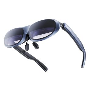 Rokid Max AR Glasses, Smart Glasses with 360'' Micro-OLED Virtual Theater, 50° FOV, 600nits Brightness, HDCP Support & Cloud Gaming and Compatibility with iOS Mac ipad Android, Consoles and Computers
