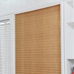Vertical Blind, Brown, Polyester, UV Protection, Light Filtering, Tool Free Installation, No Drilling, Self Adhesive, 23.6"W x 59"H, Office, Kitchen, Bedroom, Bathroom, Living Room
