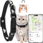 Cat Tracker-Airtag Cat Collar-GPS Tracker for Cats-Android Airtag-Pet Tracker| Android and iOS Universal | No Monthly Fee | No Charging Required | Waterproof | Works with Any Collar