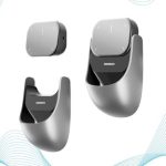 Cheerdots2 Bluetooth Detachable Air Mouse Touchpad Mouse with Voice Recording, Presentation Clicker Wireless Presenter Presentation Remote with Laser Pointer for Mac, Windows (Recording, Silver)