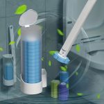 Disposable Toilet Brush Set with Long Handle - No Electricity Required, Bathroom Cleaning Tool for Toilet and Kitchen Use