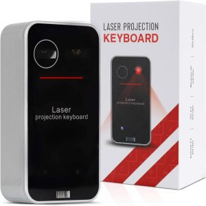 DARTLE Wireless Laser Keyboard & Mouse Touchpad | Mini Bluetooth Portable Full Size Keyboard for Tablet, Laptop, & Smart Phone | Bluetooth Connection V3.0