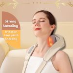 Pressing-type Neck And Shoulder Massager - Back Massager with Heating Function, Deep Kneading Electric Massage Pillow, Suitable for Neck, Back, Shoulder, Foot And Whole Body Massage.