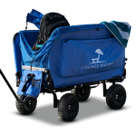 The Lounge Wagon – The Only Wagon That Converts into a 2-Person Chair - 3-in1 cart - Included Cargo net- Ultimate Beach Wagons– Beach Chairs for Adults – Sports