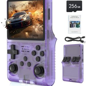 R40S PRO 30000 in 1 Handheld Game Console 3.5 inch IPS Screen Mini Retro Console 3800mAh Portable Pocket Arcade 45 simulators 256G TF Card