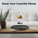 Levitating Display Stand,Magnetic Floating Display with Stand for Toys,Figures,Miniatures,360 Degree Automatic Rotating Stand,Levitating Decor for Home & Office,Birthday Gift,Christmas Gift,Futuristic Gadgets,Black