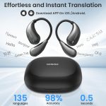 MINISO X33 AI Translation Earbuds Real Time OWS Wireless Bluetooth Earphones 135 Language Translator Earbuds Open Ear translating Headphones fit iOS & Android for Travel Business Learning