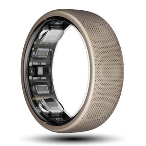 Amazfit Helio Smart Ring Health Tracker, Fitness Tracker Ring, No Subscription, Monitors Sleep, Heart Rate & Stress, Titanium Alloy, Fast 1.4-Hr Charging, Swim/Shower Water-Resistant (Size 10)